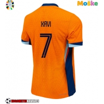 Moške Nogometnih dresov Nizozemska Xavi Simons #7 Domači EP 2024 Kratki rokavi